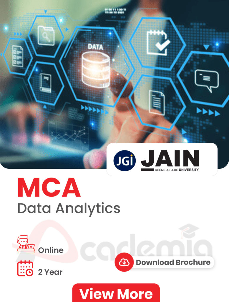 MCA data Jain University Admission Center in Trivandrum